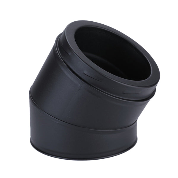 T600 5" Twin Wall - Two Segment Elbow (30°) - Black