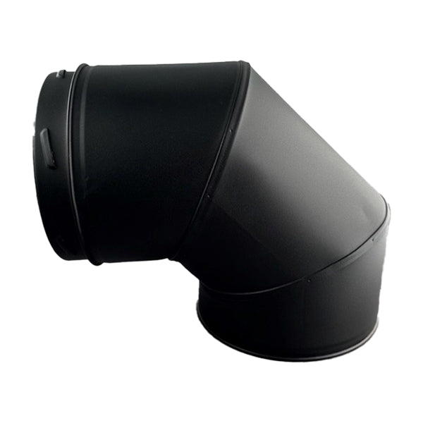 T600 5" Twin Wall - Three Segment Elbow (90°) - Black