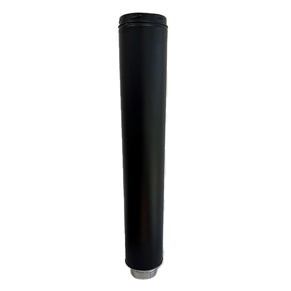 T600 6" Twin Wall - 1000mm Starter Length - Black