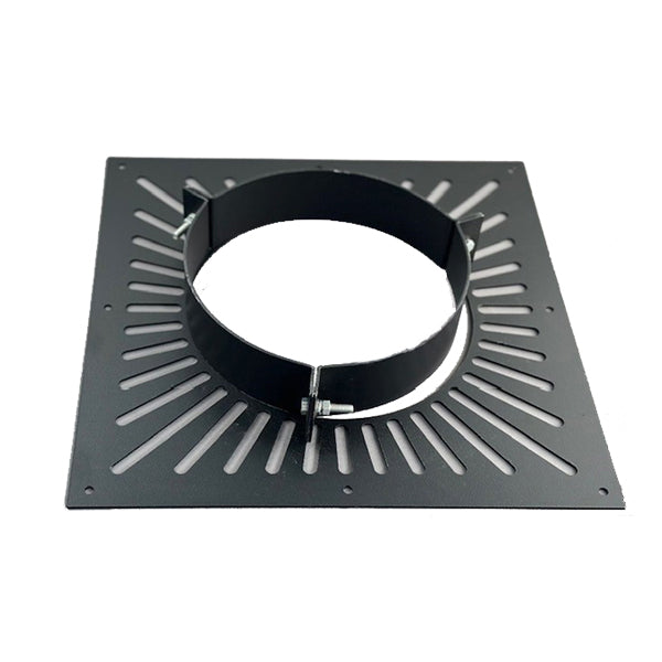 T600 5" Ventilated Support Plate - Black