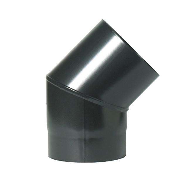 125mm (5") x 45 Degree Elbow Black Flue Pipe - Thermotec