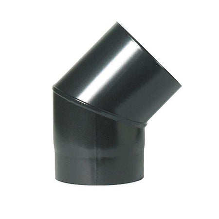 125mm (5") x 45 Degree Elbow Black Flue Pipe - Thermotec
